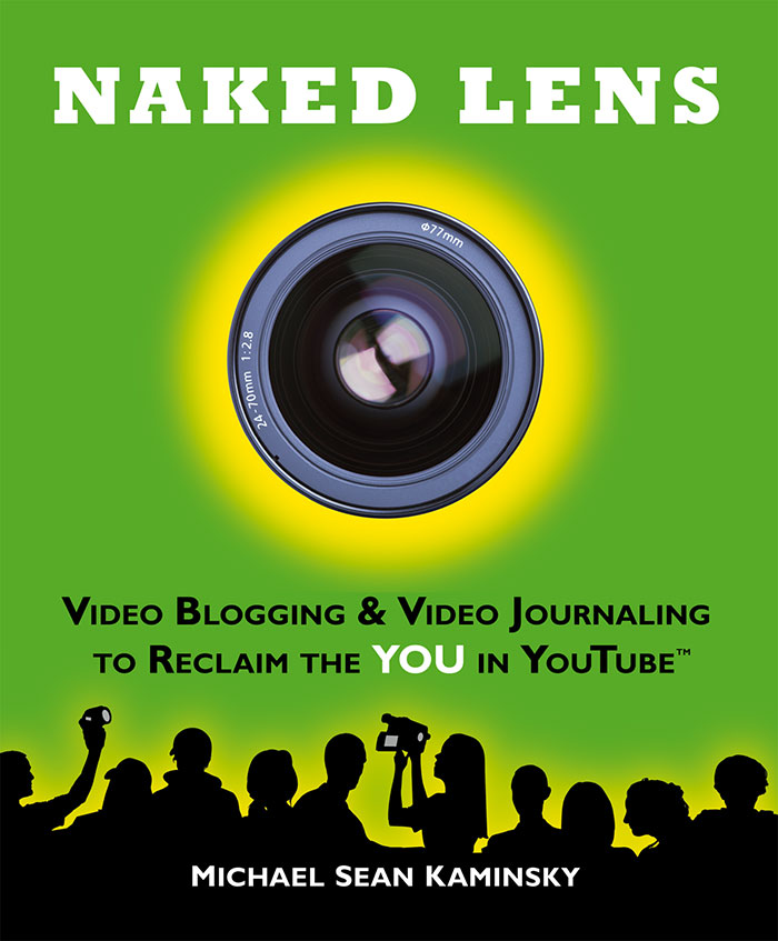 Naked Lens, by Michael Sean Kaminsky, original green book cover